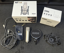 Rode NT1-A Studio Condenser Microphone - Shock mount, Pop Filter & XLR Cable Inc