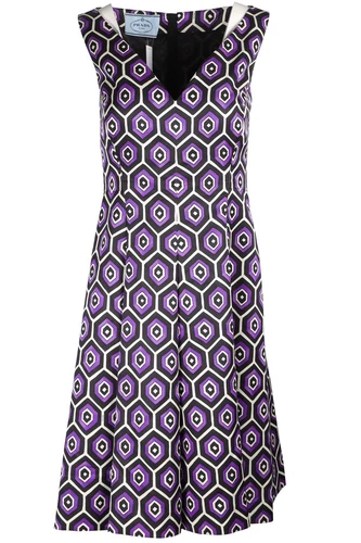 ABITO PRADA LANA VIOLA IT 40 UK 8