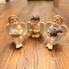 Homco Home Interiors Heavenly Cherub Four Seasons Cherub Angels Shelf Sitters