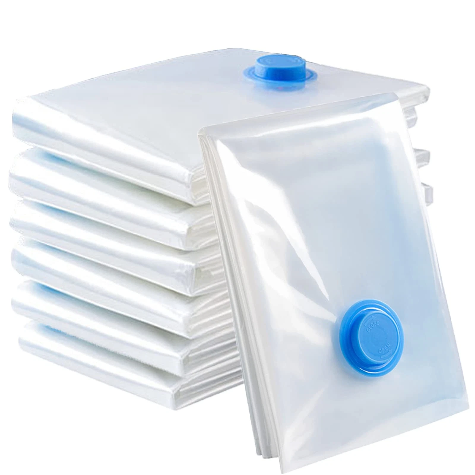 Vacuum Storage Bags for Clothes - 6 Pack 100 X 80cm Extra Large Reusable Clot...