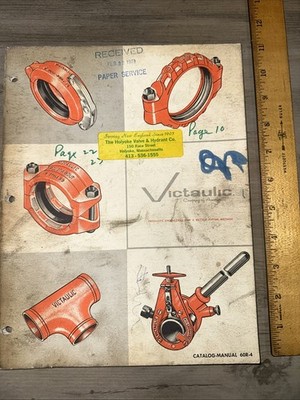 Victaulic Co. Piping Company Catalog Manual 60R-4  1954 Issue.