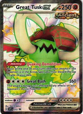 SV: Scarlet & Violet Promo Cards #072 Great Tusk ex