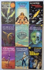 A.E. Van Vogt Lot of 9 Vintage Sci-Fi Paperbacks The Voyage of The Space Beagle