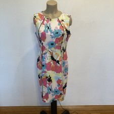 Tahari Arthur S. Levine size 12 multi-color sleeveless dress Spring & Summer