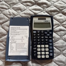 Texas Instruments TI-30X IIS Scientific Calculator Blue w/ Cover Tested Works