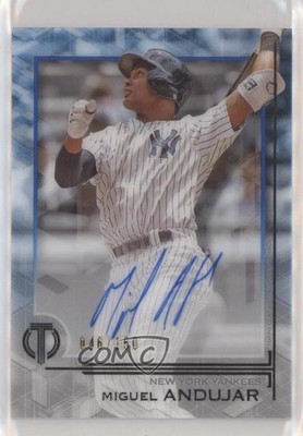 2019 Topps Tribute Blue 46/150 Miguel Andujar #TA-MA Auto 3l1