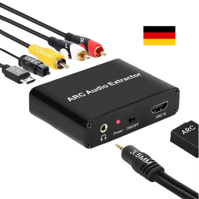 HDMI ARC Audio Extractor Konverter Adapter für optische Faser Koaxia