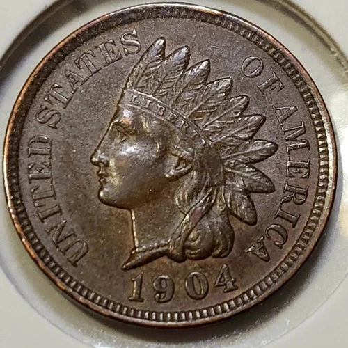 1904 Indian Head Cent - XF+ - 4 Diamonds, Nice! **Mintage: 61,328,015**