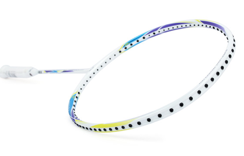 Racchetta da badminton LI-NING Windstorm 74 G6 6U (74 g) bianca nuova con etichette AYPQ012 - Foto 3 di 8