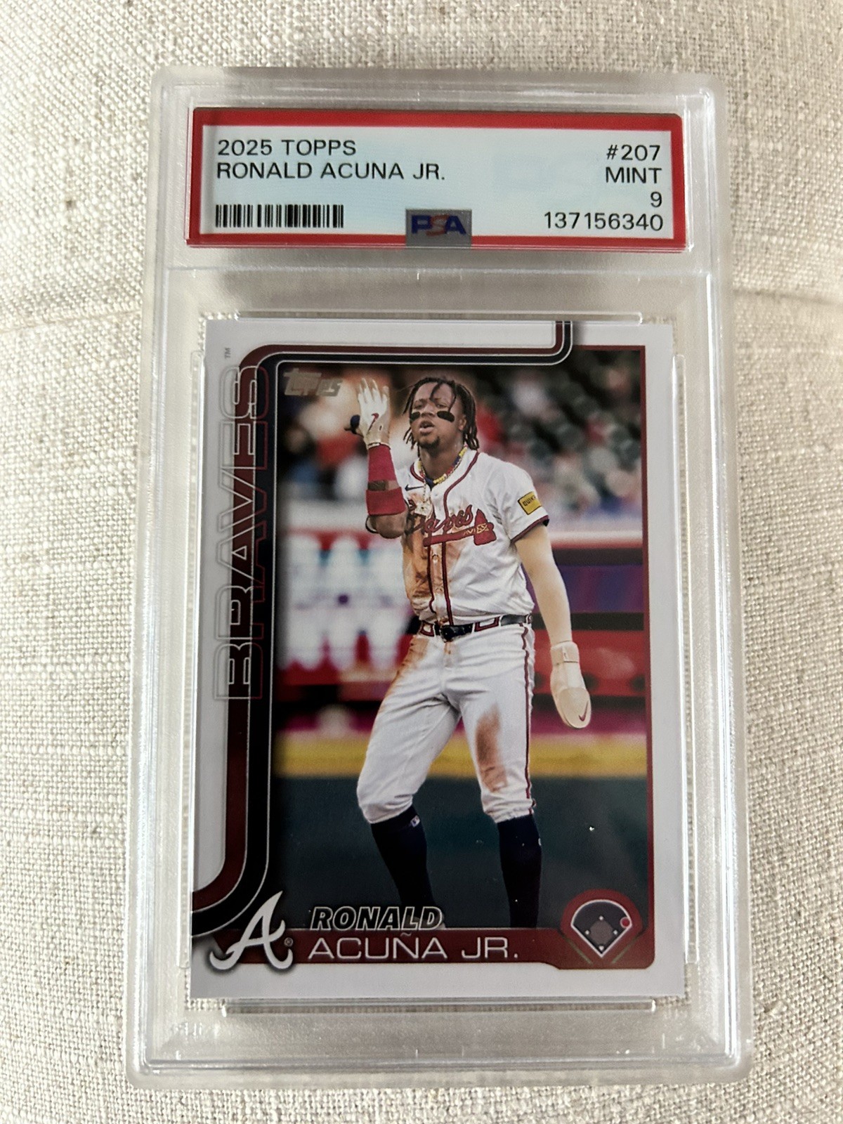 2025 Topps #207 Ronald Acuna Jr. PSA 9