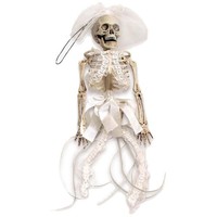 Skelett HÄNgefigur Halloween Knochenmann Sensenmann Skelettbraut Tod Deko Figur