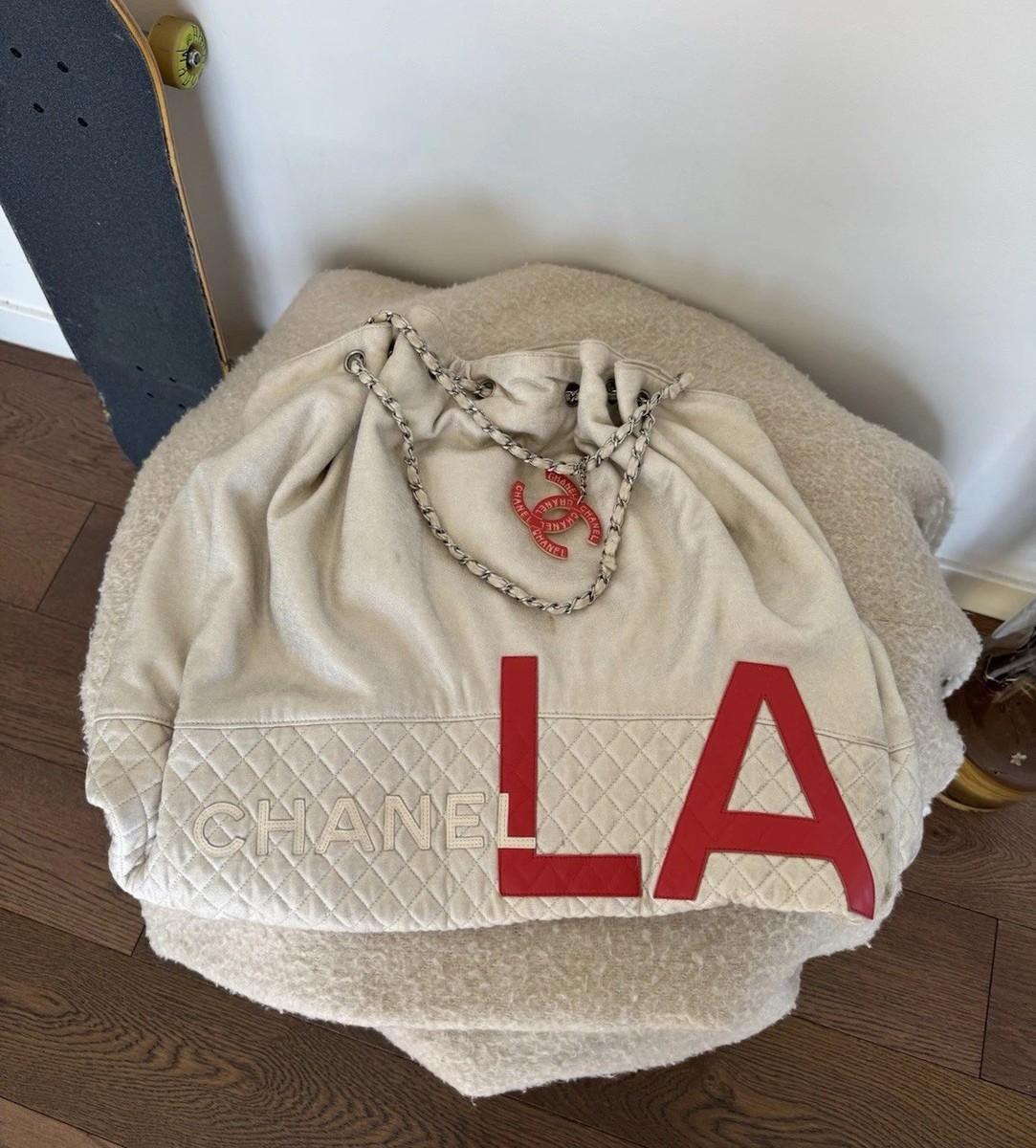 バッグ (RARE) CHANEL Meltose Cabas Chanel Melrose Cabas Jersey Tote *ultra rare* MSRP $3000 | eBay