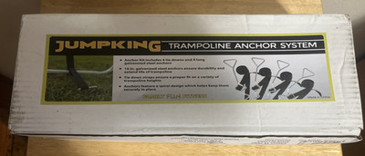 Jumpking trampoline anchor system