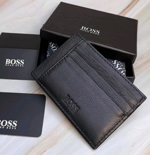 Boss grained 9 x Slot leather Card holder