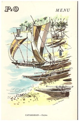 P & O - S.S Stratheden - Tourist Class Dinner Menu - 29/01/1962 - Image 1 of 2