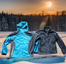 Jack Wolfskin Women's Medium 3 In 1 Jacket Hooded Zip Fleece Shell Texapore Red