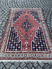 Alter Antiker Perserteppich Hamadan Old Carpet Handgeknüpft Tappeto  195X130cm