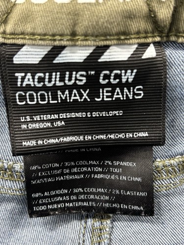 Viktos Taculus CCW Coolmax Jeans Sz. 38x36 Tactical Concealed Carry Jeans! - Picture 14 of 18