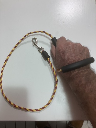 Dog Lead Indigenous Colours Round plait new 90cm Free Post EVA Foam Hand Cushion - Picture 4 of 7