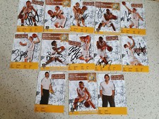 Konvolut Autogrammkarte mein LEV meine Bayer Giants BASKETBALL