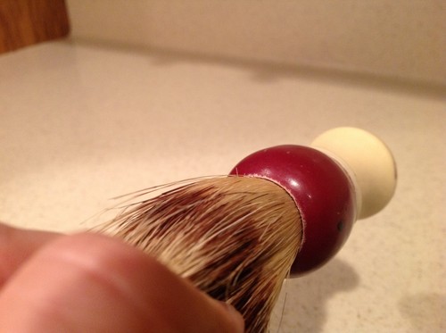 Vintage Barber Shaving Brush Erskine Sterilized A-98 Set In Rubber - Picture 10 of 10