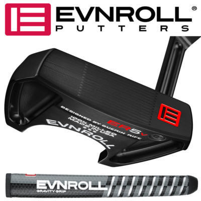 EVNROLL ER5v BLACK MALLET PLUMB NECK 34'' PUTTER +GRAVITY GRIP PUTTERGRIP