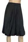 🌻 ** VERONIKA MAINE SIZE 8 BLACK PLEATED SATIN SKIRT 