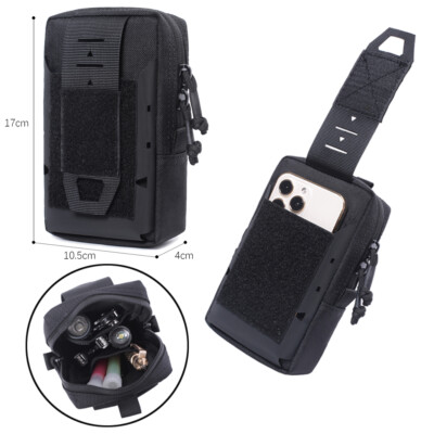 Outdoor Sport Fanny Pack Tactical Military Fan Mobile Phone Waist Belt Pouch Bag