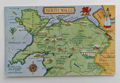 Karte Postkarte - Nordwales (unbespielt)