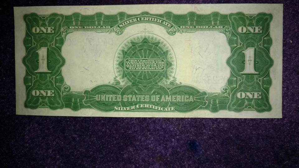 FR-234 Series of 1899 Silver Certificate BIG BLUE SEAL ACT OF AUG. 4, 1886 CRISP - Image 2 of 4