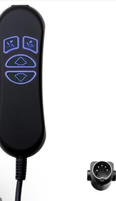 4 Button 5 Pin Prong Hand Control Handset Remote with USB and Backlight for Lift