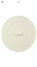 Lot Of 5 Flat Suction Sink Stoppers 5 Inch White - Master Plumber 682 804