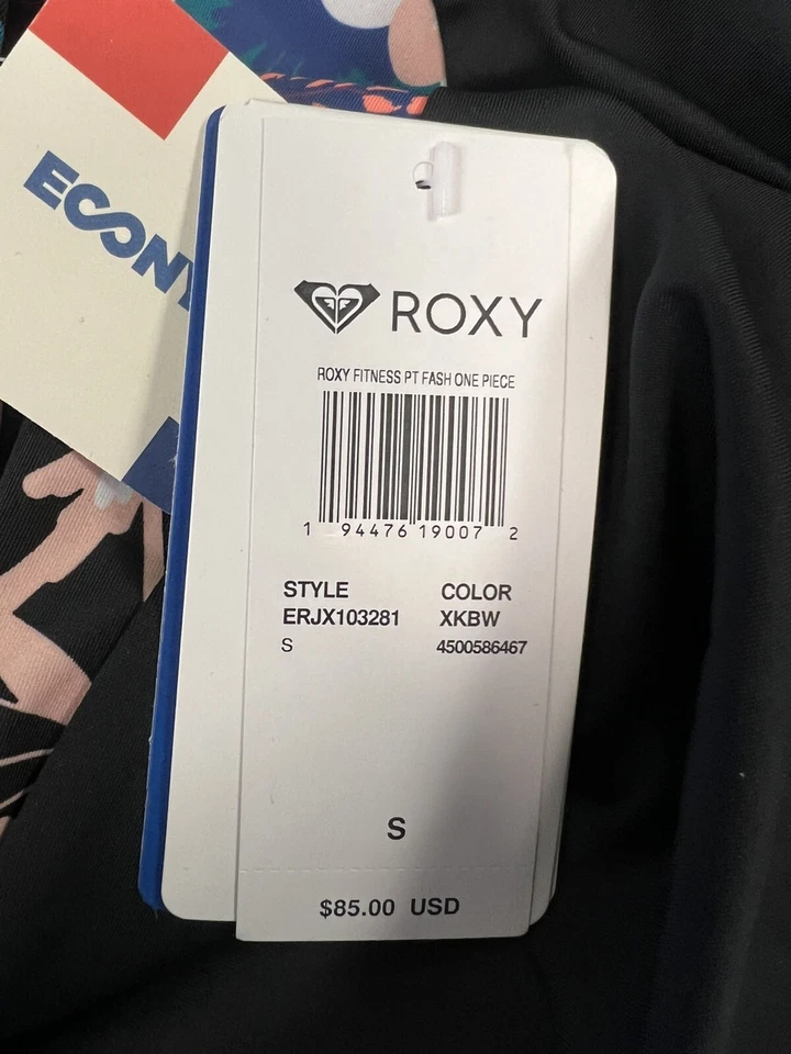 Traje de baño negro de una pieza Roxy para mujer talla pequeña Foto 4 de 4