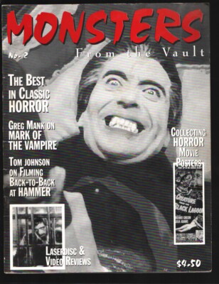 MAG: Monsters From The Vault #2 1997-Mask of The Vampire-Hammer Horror films-...