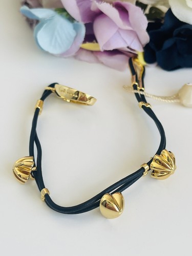 Bracciale Molecole Flower Con Ciondolini E Cordino - Foto 2 di 9