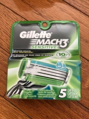 Gillette Mach3 Sensitive Cartridges 5 Count