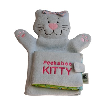Peekaboo Kitty Baby Child Cloth Puppet Book Cartwheel Books by Scholastic  2005