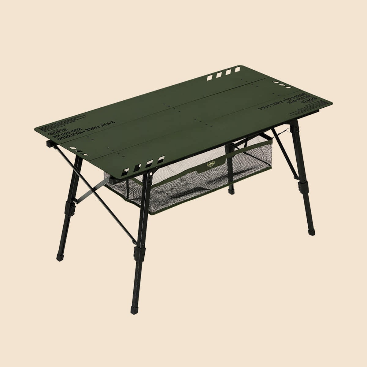 CARGO CONTAINER 3-Way Camping Table + Table Carry Bag - Wild Khaki