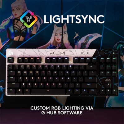 Logitech G PRO K/DA Wired Mechanical Gaming Keyboard Ultra