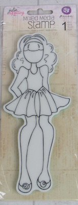 Prima, Mixed Media Cling Rubber Stamp, Olive, 910259