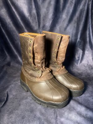 Sorel Chieftain Men's Leather Winter Snow Winter Felt Insulated Lined Boots  Sz