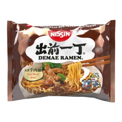 Nissin Demae Ramen Nudelsuppe Rind 100g herzhaft schnell intensiv aromatisch