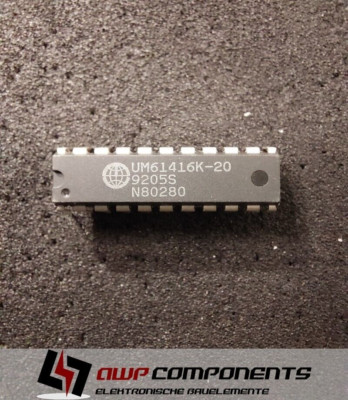 UM61416K-20 - 16k 8-BIT CMOS Static RAM 20ns THT 22-DIP - UMC