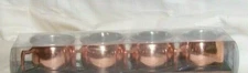 Studio Mercantile 4-pc Moscow Mule Shot Glass Set Cooper Plated Stainless Steel 