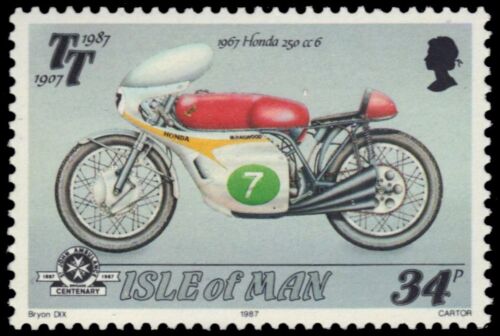 ISLE of MAN 339 - Motocyclette Racing "Honda, 1967" (pb42086) - Photo 1/1