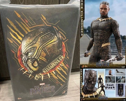 Hot Toys MMS471 Erik Killmonger Pantera Negra Vengadores 1/6 Nuevo Raro Japón
