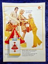 HB Filter Zigaretten, originale Werbung aus 1972
