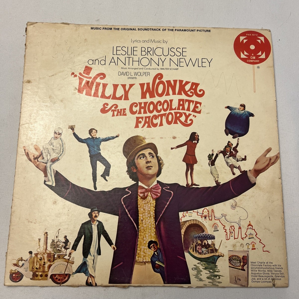 WILLY WONKA & THE CHOCOLATE FACTORY ORIG. SOUNDTRACK LP 1971 | eBay