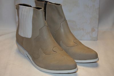 NEW! NIB! Anthropologie SOL SANA Bone White Leather STRANDER Western Boot $188