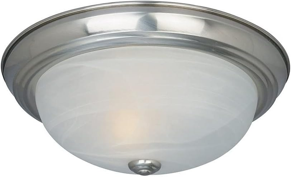 2-Light Flush Mount Ceiling Light, 11 Inch Lighting Fixture for